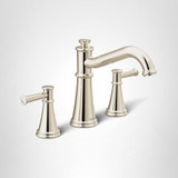 Moen Belfield Two Handle Deck Mounted Roman Tub Faucet Polished in Polished Nickel - T9023NL