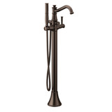 Moen Belfield One Handle Freestanding Floor Mount Tub Filler with Handshower in Oil Rubbed Bronze - 9025ORB