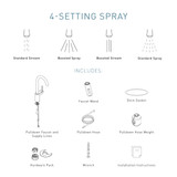 Moen Spot Resist Stainless One Handle Modern Kitchen Pulldown Faucet with Retractable Reflex Docking System and Power Boost Spray Technology for a Faster Clean in Spot Resist Stainless - 7565SRS