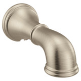 Moen Belfield Replacement Tub Non Diverter Spout 1/2 Inch Slip Fit Connection in Brushed Nickel - 193371BN
