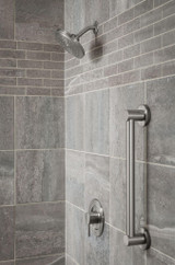 Moen Align Bathroom Safety 18 Inch Stainless Steel Modern Bathroom Grab Bar in Brushed Nickel - YG0418BN
