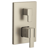 Moen 90 Degree M CORE 3 Series 2 Handle Shower Trim with Integrated Transfer Valve in Brushed Nickel - UTS9011BN