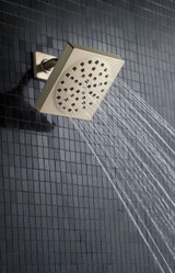 Moen 90 Degree Single Function Showerhead with Immersion Technology at 2.5 GPM Flow Rate 6 Inch in Chrome - S6340