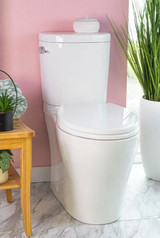 Caroma Summerton Elongated Dual-Flush ADA Toilet 1.28/0.8 GPF With Seat