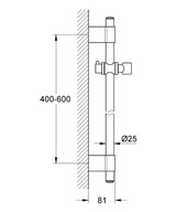 Closeout Open Box Grohe 28797001 Rainshower 24 In. Shower Bar Starlight Chrome