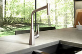Closeout Open Box Hansgrohe 04508800 Metris HighArc Prep Kitchen Faucet Steel Optik