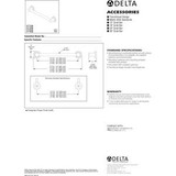 Closeout Open Box Delta BathSafety 24" Transitional Decorative ADA Grab Bar in Venetian Bronze Finish - 41724-RB