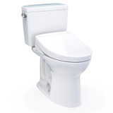 TOTO Drake 2-Piece Elongated Toilet with S5 Bidet Seat, 1.6 GPF in Cotton White