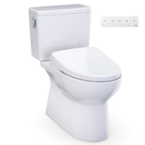 TOTO Glaston Two Piece Elongated Toilet 1.28 GPF with S7A Bidet Seat - Cotton