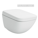 TOTO Neorest WX1 Wall-Hung Square Dual Flush Smart Toilet & Bidet Seat - Matte White
