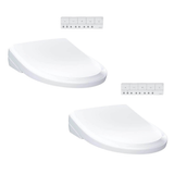 Toto S7A Bidet Seat with Remote - Classic Elongated in Cotton White - 2 pack