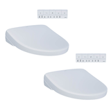 Toto S7A Bidet Seat with Remote - Contemporary Round in Cotton White - 2 pack
