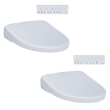 Toto S7A Bidet Seat with Remote - Contemporary Elongated in Cotton White - 2 pack
