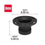 Oatey 4 in. Cast Iron Twist-N-Set Closet Flange - 43653