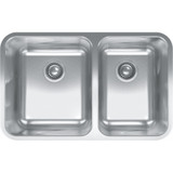 Franke GDX16031RH Grande Undermount 18G Stainless Steel Double Bowl Sink