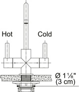Franke UNJ-HC-304 Universal Hot and Cold Water Dispenser with J Spout in Stainless Steel