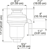 Kindred KWD125C1-EZ Waste Disposer 1 1/4 Hp