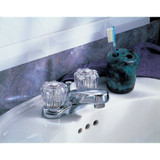 Delta Classic 2522LF Two Handle Centerset Bathroom Faucet - Two Handle Knob With Pop Up: Chrome