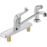 Delta 4297-AR-DST Cassidy Single Handle Kitchen Faucet with Spray ARCTIC STAINLESS