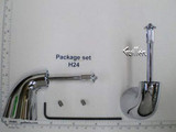 Delta Innovations H24 Metal Lever Handle Set - Less Accents - Two Handle Lever: Chrome