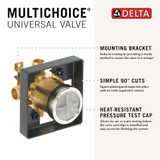 Delta R10000-UNBX Pressure Balance Rough-In Universal