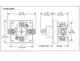 Delta R10000-UNWS MultiChoice Universal Tub / Shower Rough - Universal Inlets / Outlets