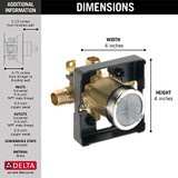 Delta R10000-UNWS Pressure Balance Tub Shower Rough Universal
