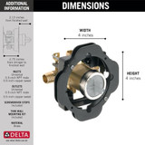 Delta R10000-UNWSBXT Pressure Balance Tub Shower Rough Universal