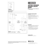 Delta R18000-XO MultiChoice Universal Jetted Shower XO Rough