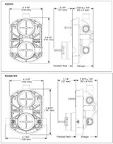 Delta R22000 MultiChoice Universal Integrated Shower Diverter Rough Universal Inlets / Outlets