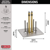 Delta Trinsic R4700-FLWS Floor Mount Tub Filler - Rough with Stops