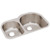 Elkay Lustertone Classic Stainless Steel 31-1/4" x 20" x 10", Offset 40/60 Double Bowl Undermount Sink