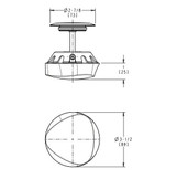 Geberit 151.550.21.1 Traditional TurnControl Trim Only: Chrome