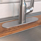 Hansgrohe 14019861 Base Plate for Single-Hole Kitchen Faucets, 10" in Steel Optic