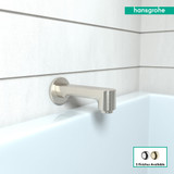 Hansgrohe 14413821 Metris S Tub Spout in Brushed Nickel Hansgrohe 14413821 Metris S Tub Spout in Brushed Nickel