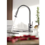 Hansgrohe 14877001 Talis S2 High Arc Kitchen Faucet, 2-Spray Pull-Down, 1.75 GPM in Chrome