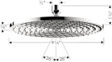 Hansgrohe 27474001 Raindance S Shower Head 240 1-Jet, 2.5 GPM in Chrome