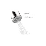 Hansgrohe 28496001 Clubmaster Shower Head 3-Jet, 2.5 GPM in Chrome