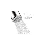 Hansgrohe 28496001 Clubmaster Shower Head 3-Jet, 2.5 GPM in Chrome