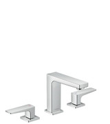 Hansgrohe 32516001 Metropol 110 Widespread Faucet with Lever Handles, 1.2 GPM Chrome