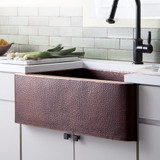 Native Trails CPK273 Farmhouse 33" Copper Kitchen Sink: Antique Copper