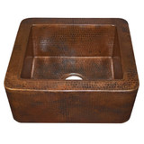 Native Trails CPS214 FIESTA Hammered Copper Undermount Bar/Prep Sink