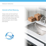 Native Trails CPS557 Kohani Bathroom Vessel Sink: Brushed Nickel