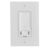 Panasonic WhisperControl Condensation Sensor + Wall Switch. Manual On/Off, Condensation Sensor Automatically Activates Exhaust Fan to Control Humidity. 30-Minute timer. Wall Plate Included in White - FV-WCCS1-W