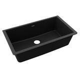 Elkay Quartz Classic 33" x 18-7/16" x 9-7/16" Single Bowl Undermount Sink Black