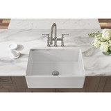 Elkay Fireclay 30" x 19-15/16" x 9-1/8" Single Bowl Farmhouse Sink White