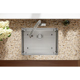 Elkay Crosstown 18 Gauge Stainless Steel 25" x 22" x 6" 1-Hole Single Bowl Dual Mount ADA Sink Kit