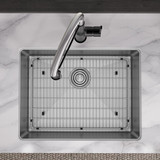 Elkay Crosstown 18 Gauge Stainless Steel 25" x 22" x 9" 1-Hole Single Bowl Dual Mount Sink Kit