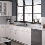 Elkay Crosstown 18 Gauge Stainless Steel 25" x 22" x 9" 4-Hole Single Bowl Dual Mount Sink Kit