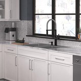 Elkay Crosstown 18 Gauge Stainless Steel 33" x 22" x 9" 2-Hole Equal Double Bowl Dual Mount Sink Kit
